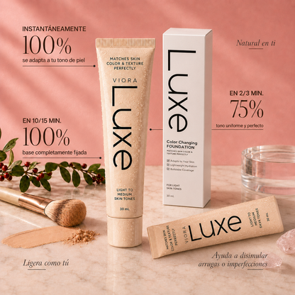 LUXE Base adaptativa que se adapta a tu pH - Realza tu belleza