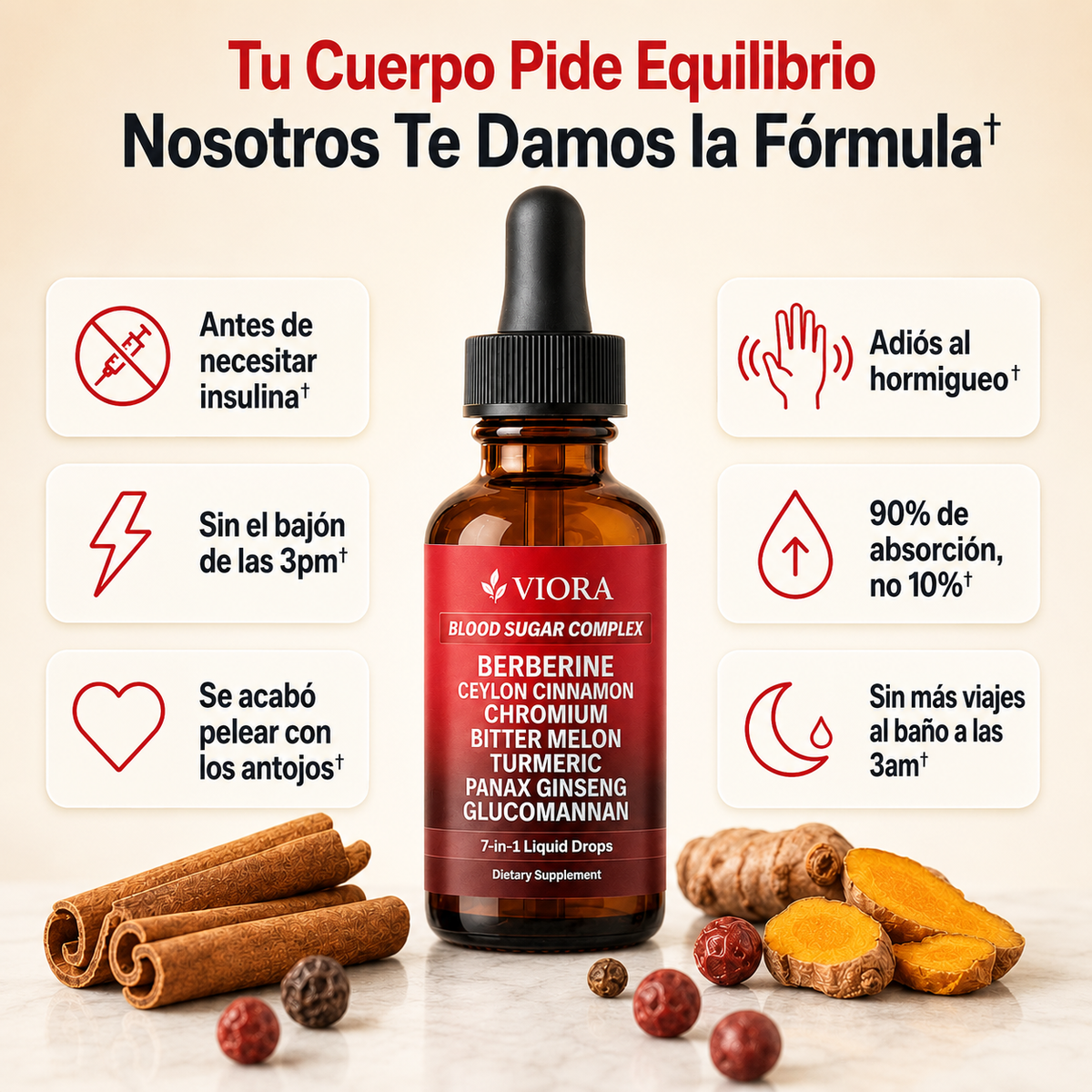 VITASUGAR™ Complejo 7 en 1 - Para apoyarte en la menopausia by Viora