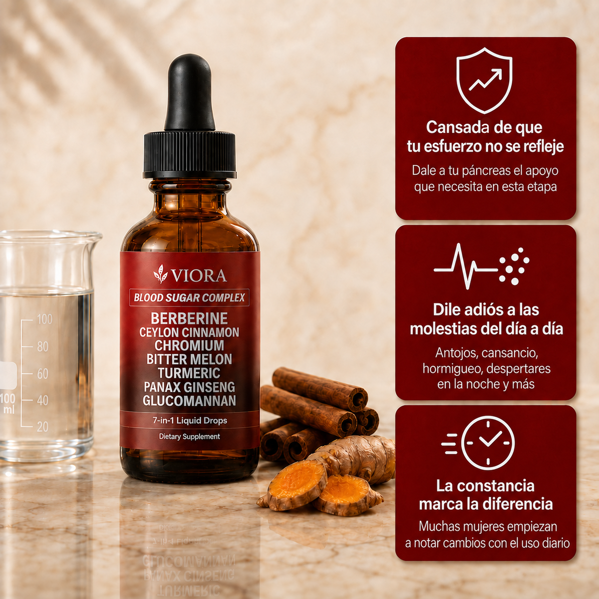 VITASUGAR™ Complejo 7 en 1 - Para apoyarte en la menopausia by Viora